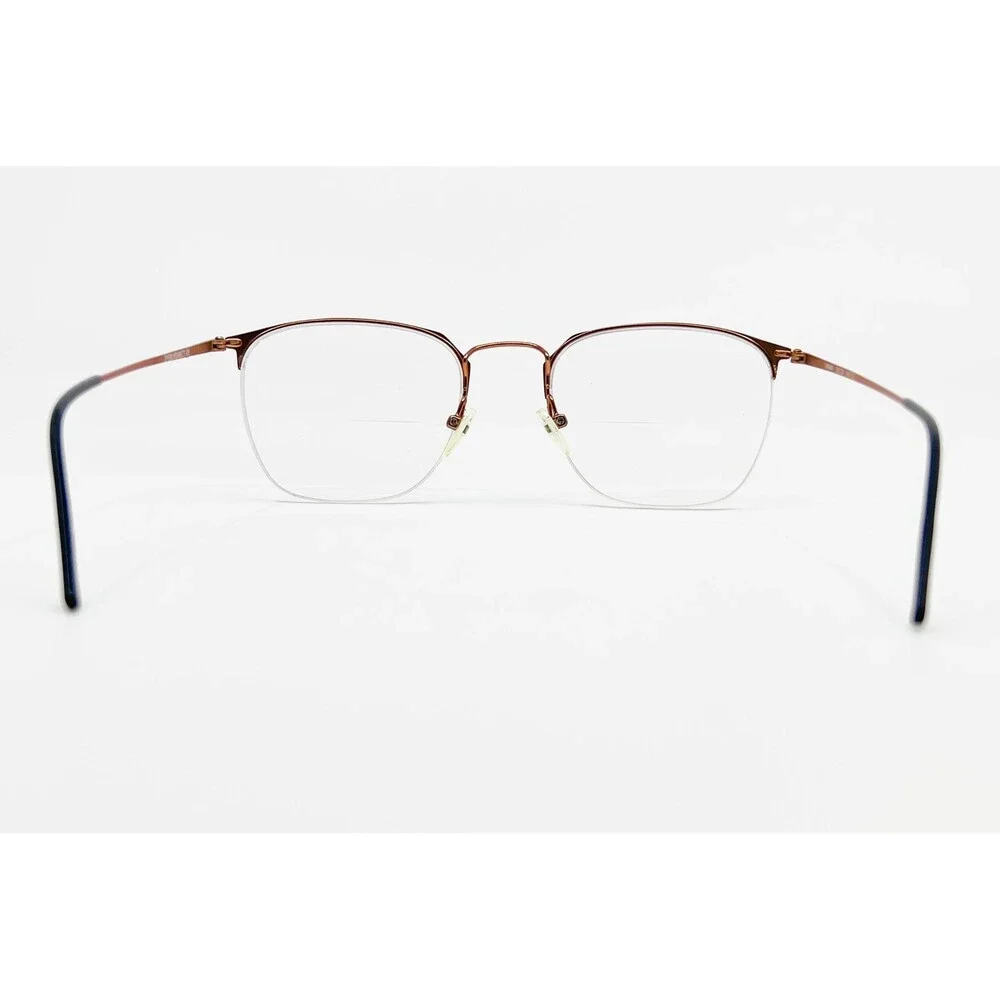 EyeBuyDirect Urban Eyeglasses Unisex Copper Brown Semi-Rimless 53-20-145
